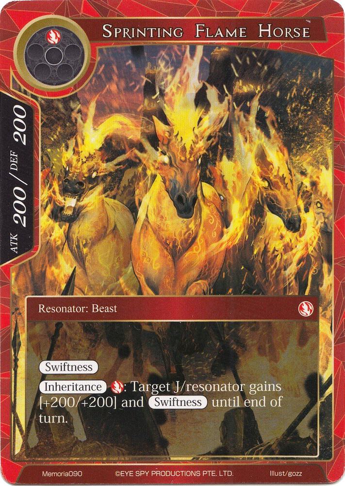 Sprinting Flame Horse