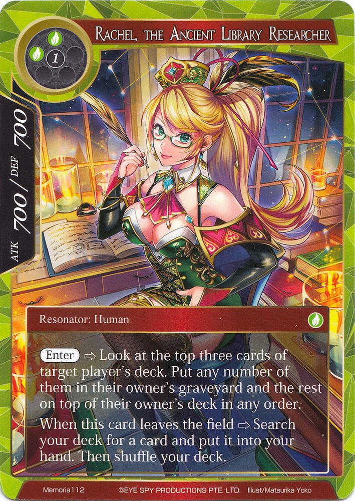 Rachel, the Ancient Library Researcher (Alternate Art)