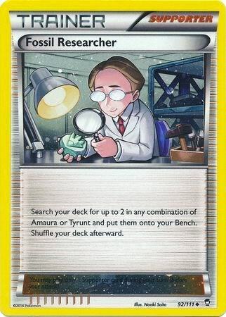 Fossil Researcher - 92/111 (Cosmos Holo) 092/111 from Miscellaneous Cards & Products