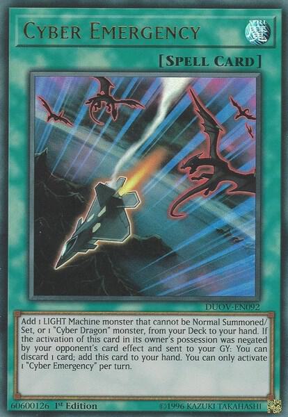 Cyber Drache Unendlichkeit DUOV-DE059 - Ultra Rare 1. Auflage Deutsch Yugioh Karte