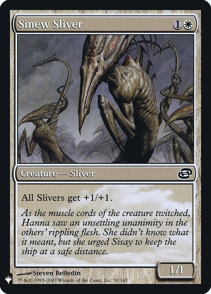 Sinew Sliver #PLC-30 — The List