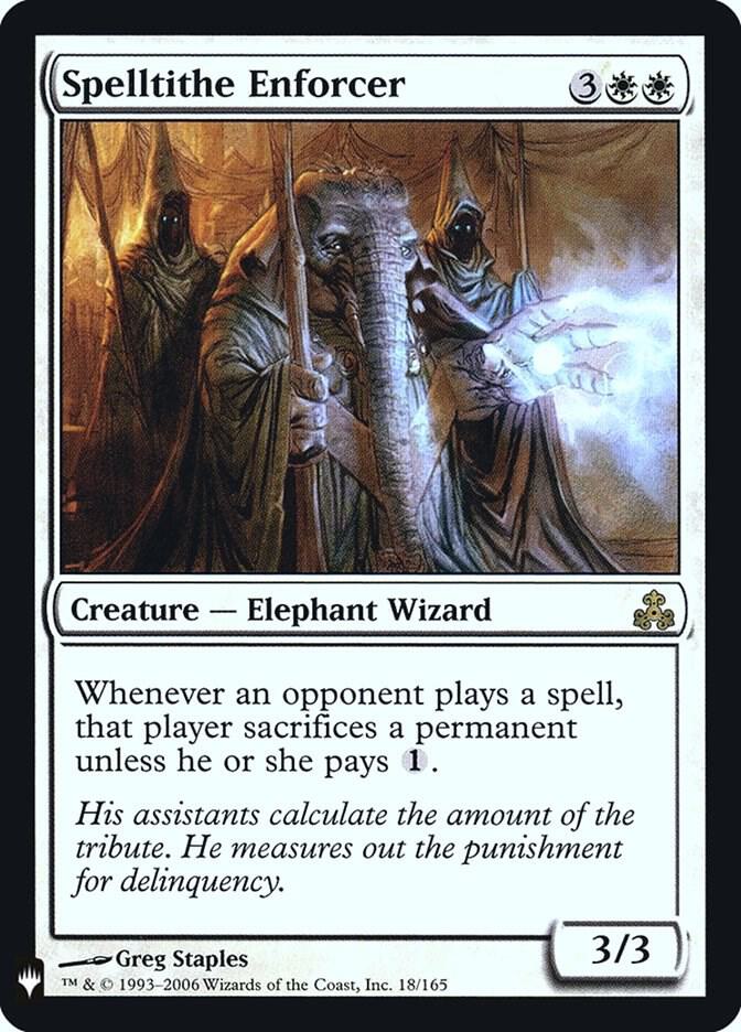 Spelltithe Enforcer #GPT-18 — The List