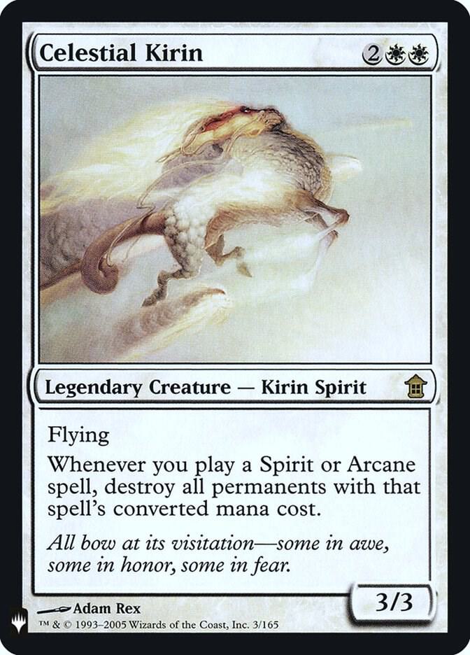 Celestial Kirin #SOK-3 — The List