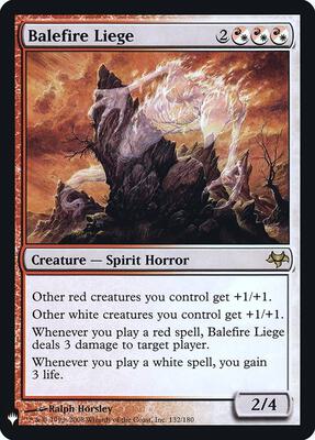 Balefire Liege #132 – The List Reprints (Rare)
