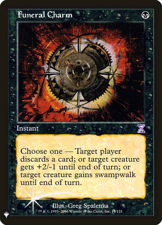 Funeral Charm #TSB-44 — The List