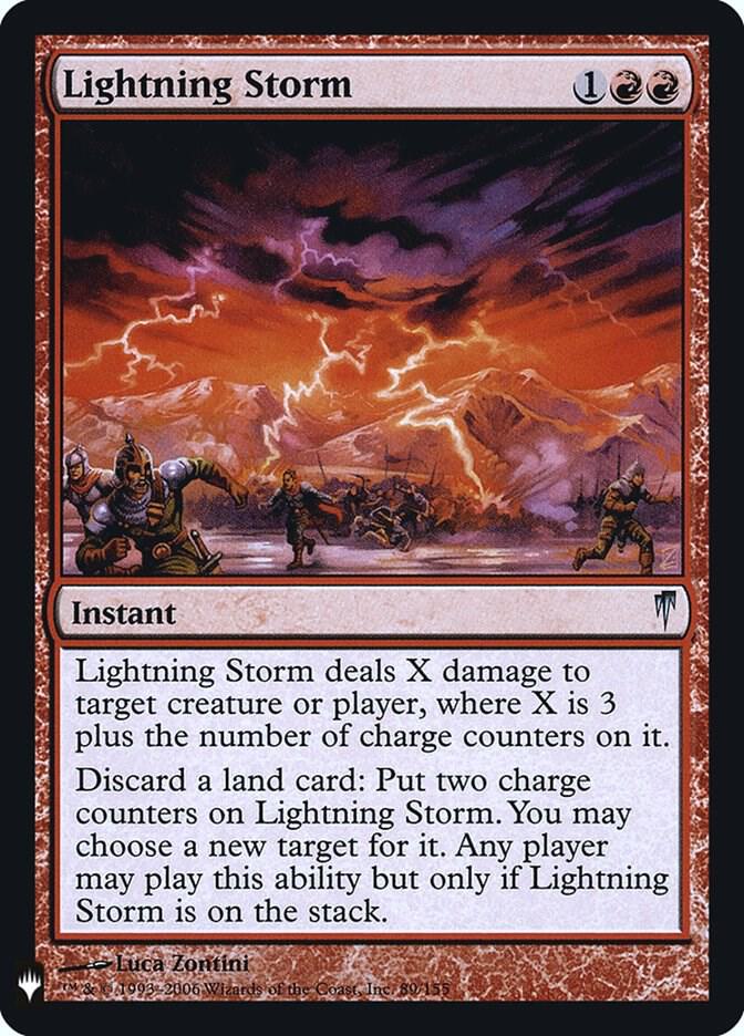 Lightning Storm #CSP-89 — The List