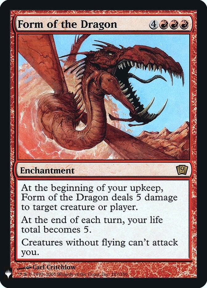 Form of the Dragon #9ED-187 — The List