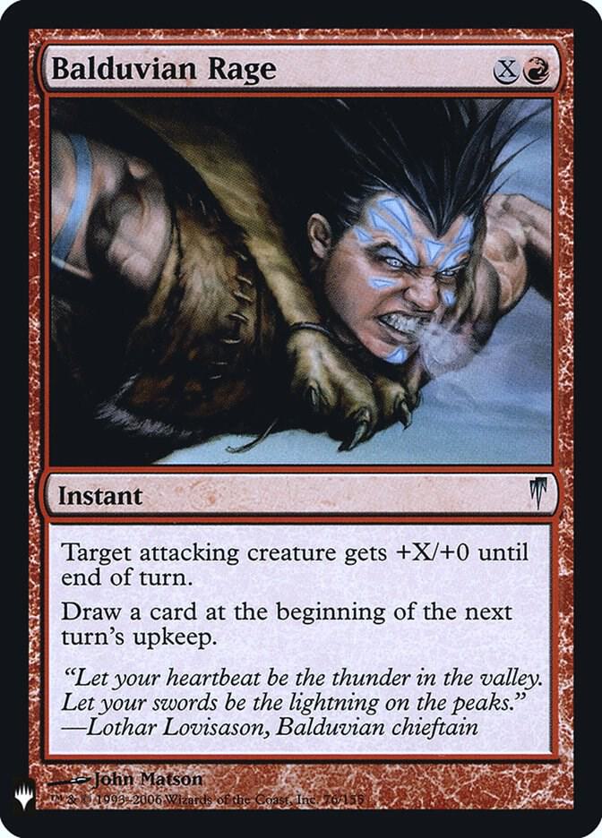 Balduvian Rage #CSP-76 — The List