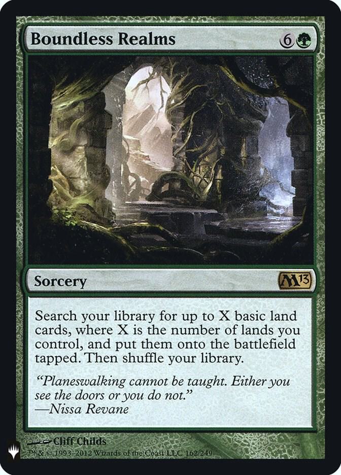 Boundless Realms #M13-162 — The List