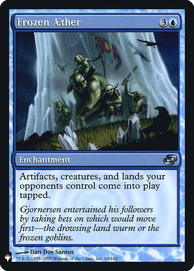 Frozen Aether #PLC-54 — The List