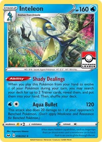 Inteleon - 058/202 (Pokemon League) #058/202 from League & Championship Cards Pokemon card image