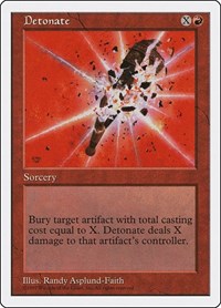 Detonate - Fifth Edition - Magic: The Gathering card