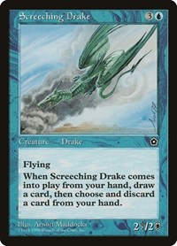 Screeching Drake - Portal Second Age - Magic: The Gathering card
