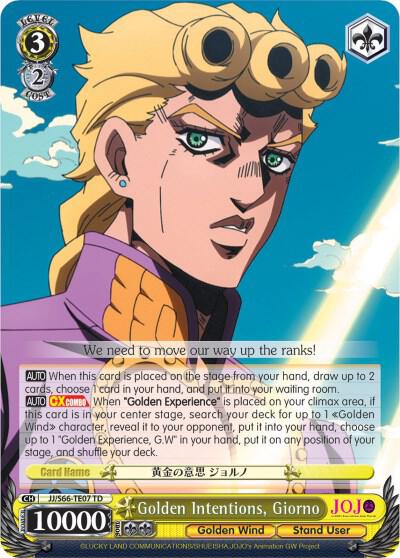 Golden Intentions, Giorno - JoJo's Bizarre Adventure: Golden Wind