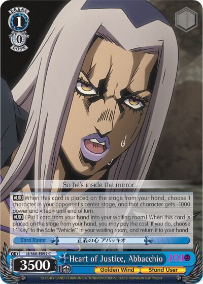 Heart of Justice, Abbacchio