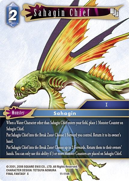 Sahagin Chief - Opus XI - Final Fantasy TCG