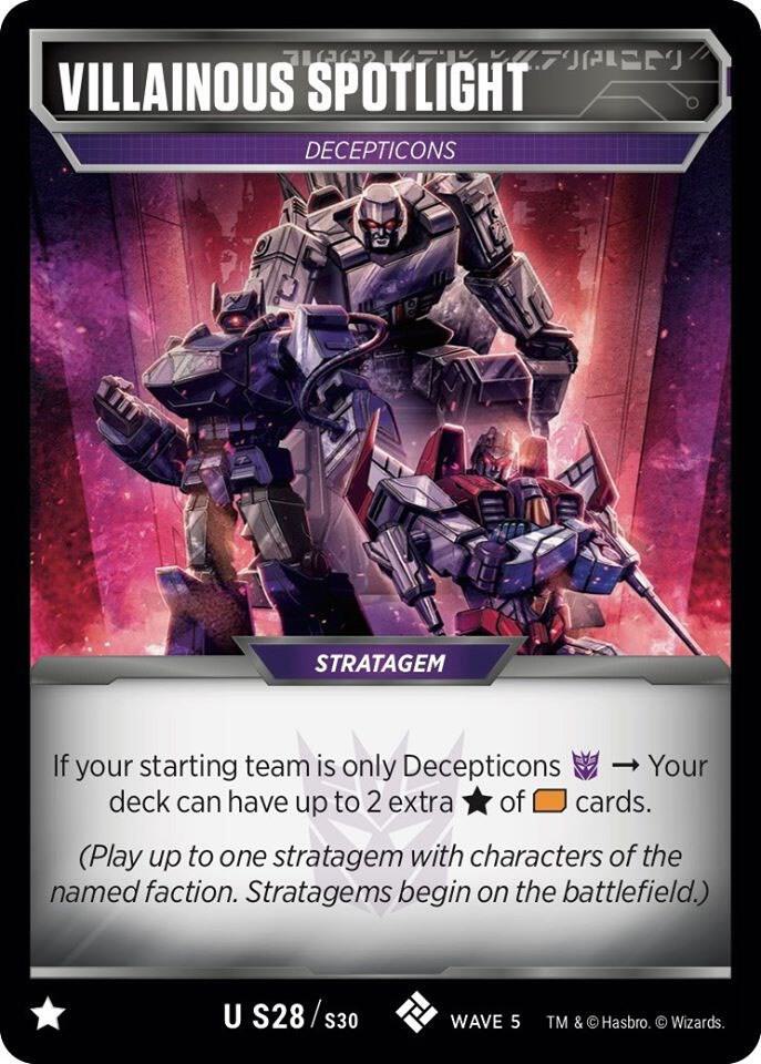 Villainous Spotlight - Titan Masters Attack - Transformers TCG