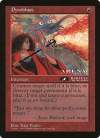 Pyroblast (4th Place) (Arena League) - Oversize Cards - Magic: The Gathering card