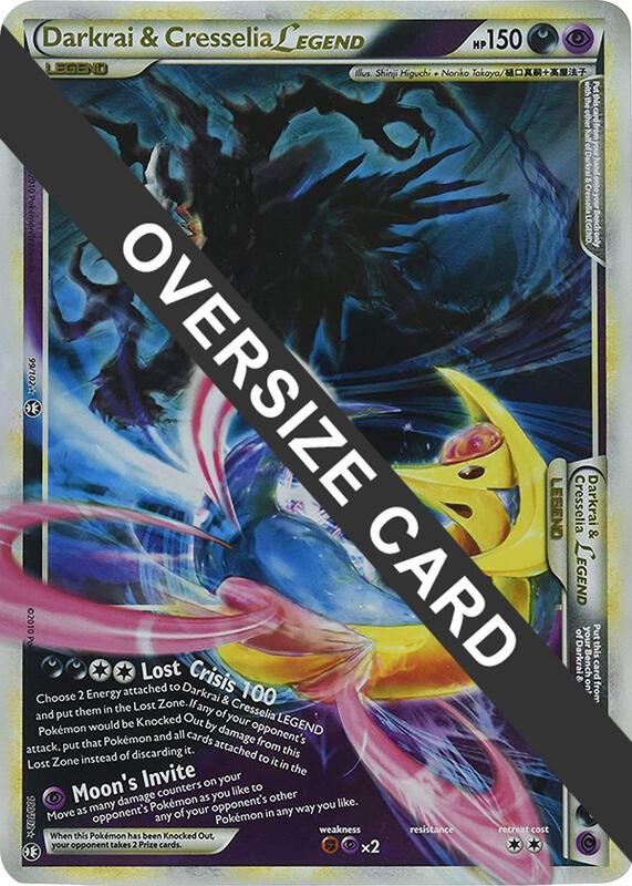 Darkrai & Cresselia Legend - 99/102 & 100/102 (Single Oversized Promo) 099/102 & 100/102 from Jumbo Cards