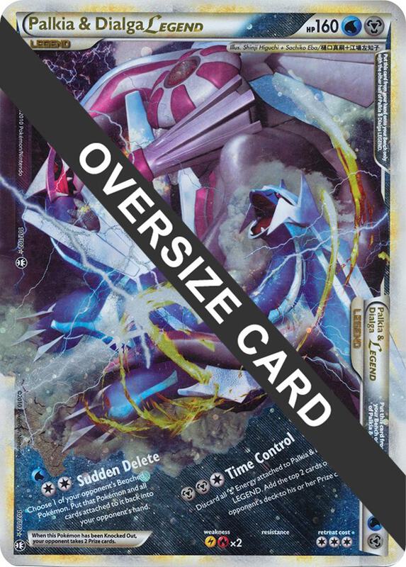 Palkia & Dialga Legends - 101/102 + 102/102 (Single Oversized Promo) 101/102 + 102/102 from Jumbo Cards