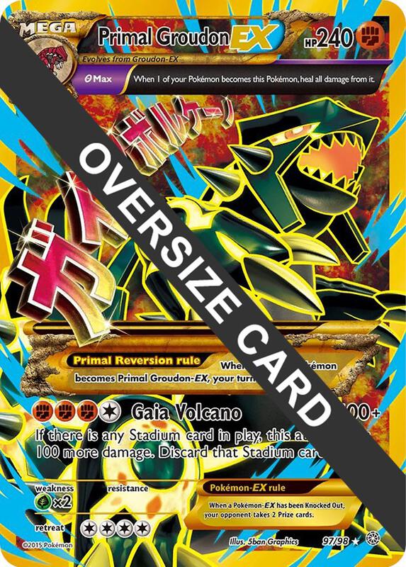 Primal Groudon EX 097/098 from Jumbo Cards