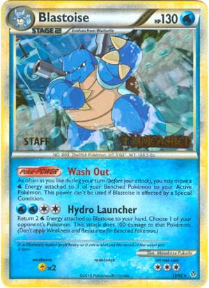 Blastoise - 13/95 (Prerelease) [Staff] 13/95 from HGSS Promos