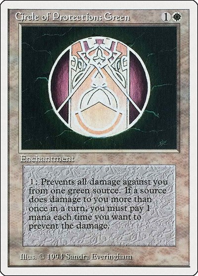 Circle of Protection Green