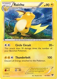 Raichu - 43/146 (Cosmos Holo) #043/146 from Blister Exclusives Pokemon card image