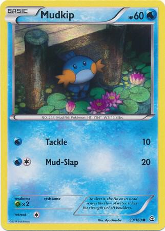 Mudkip - 33/160 (Sheen Holo) 033/160 from Miscellaneous Cards & Products