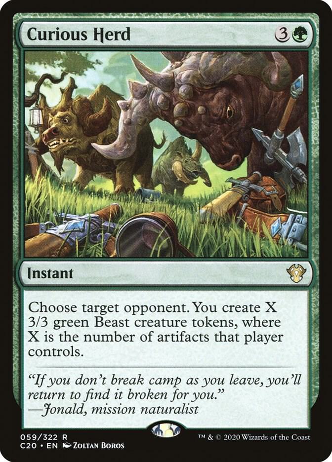 Curious Herd - Commander 2020 - Magic: The Gathering - TCGplayer.com