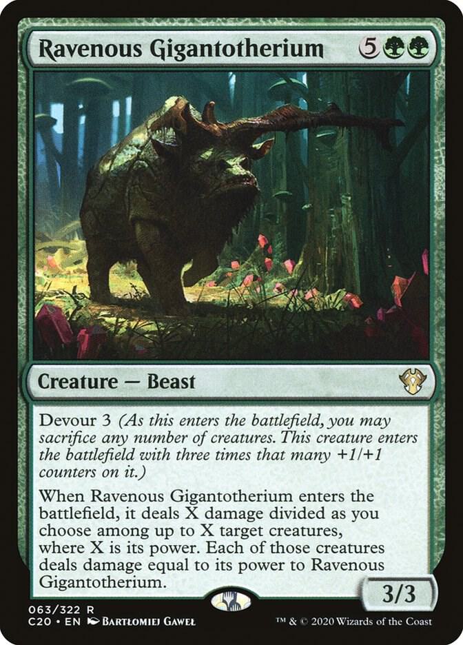 Ravenous Gigantotherium 63 card