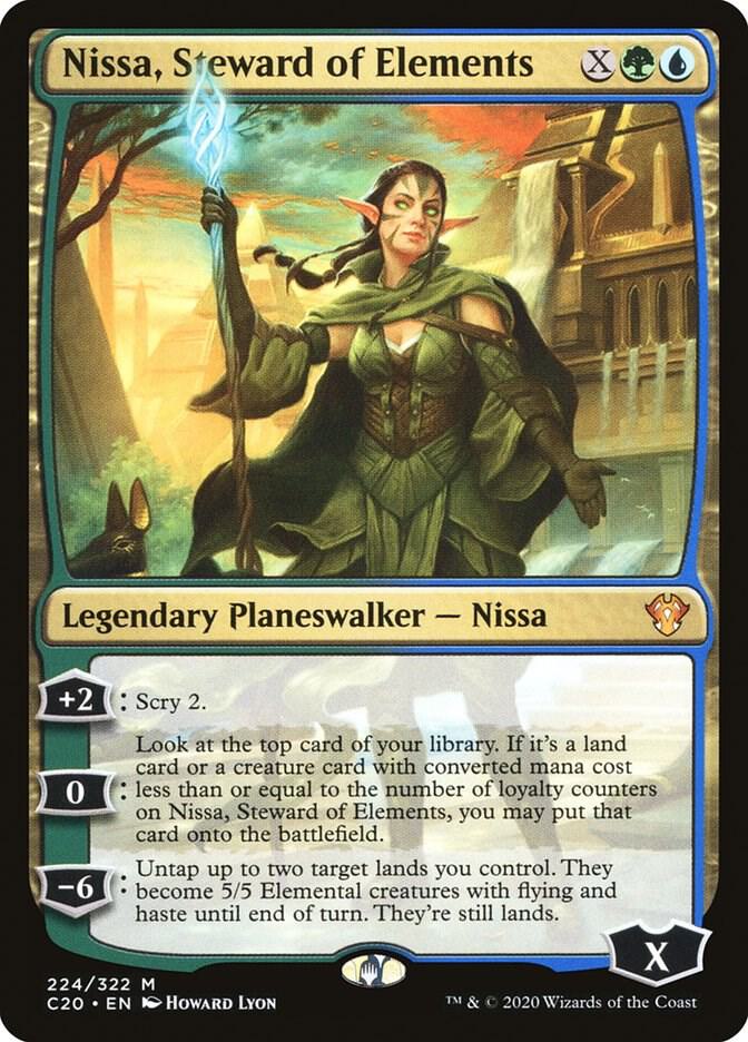 Nissa, Steward of Elements - Commander 2020 - Magic: The Gathering