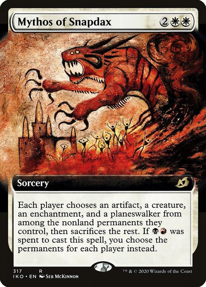Mythos of Snapdax Seb McKinnon プレイマット 新品 Mythos of Snapdax (Extended Art) - Ikoria: Lair of Behemoths