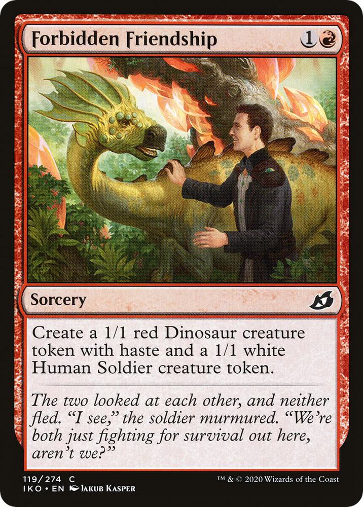 Forbidden Friendship - Ikoria: Lair of Behemoths - Magic: The Gathering -  TCGplayer.com