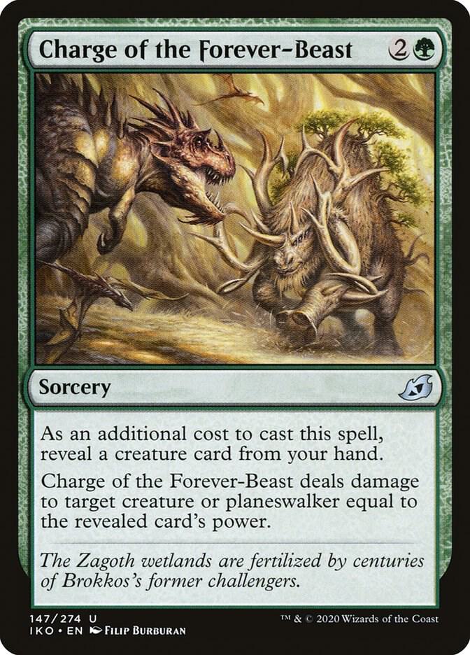 Charge of the Forever-Beast - Ikoria: Lair of Behemoths - Magic
