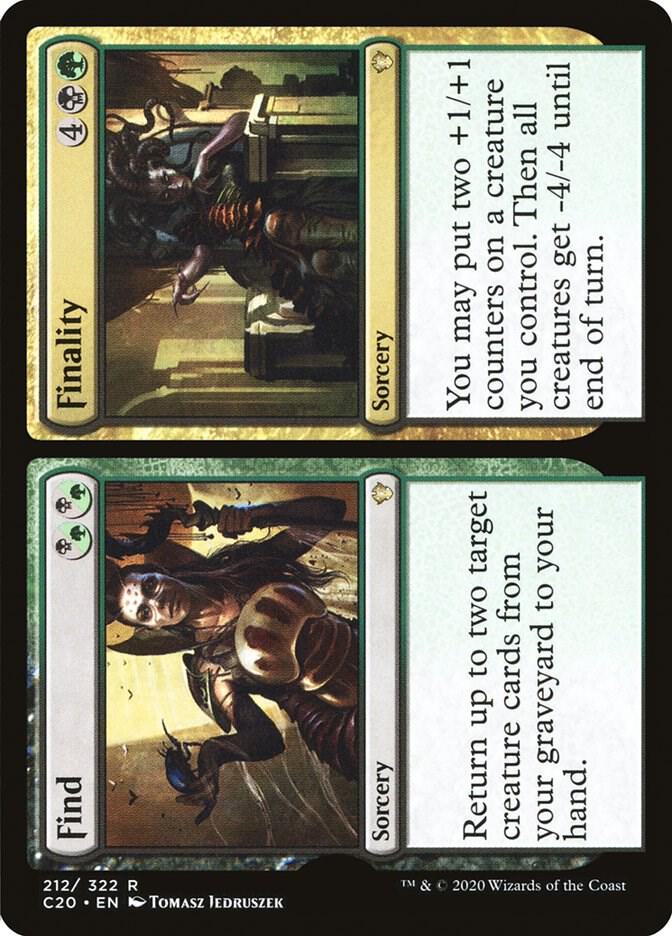 Find // Finality 212 card