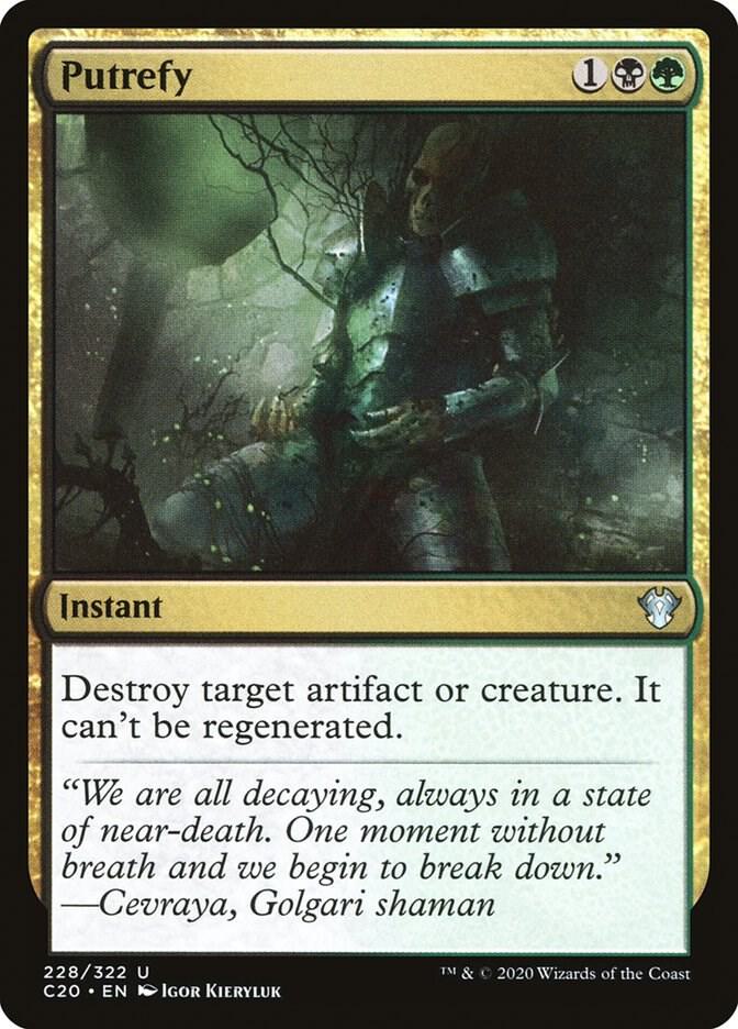 Putrefy 228 card