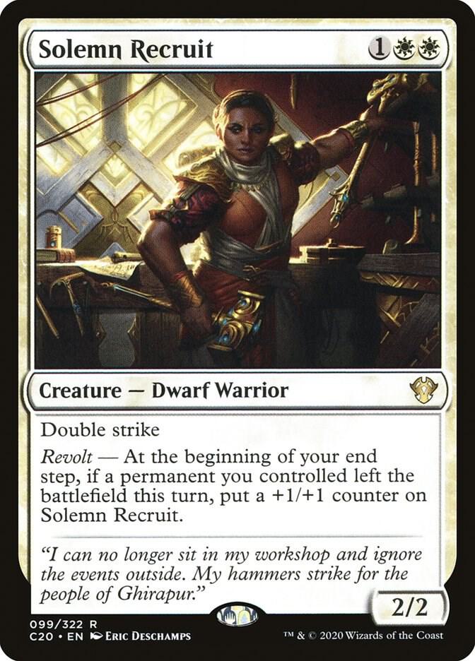 Solemn Recruit 99 card