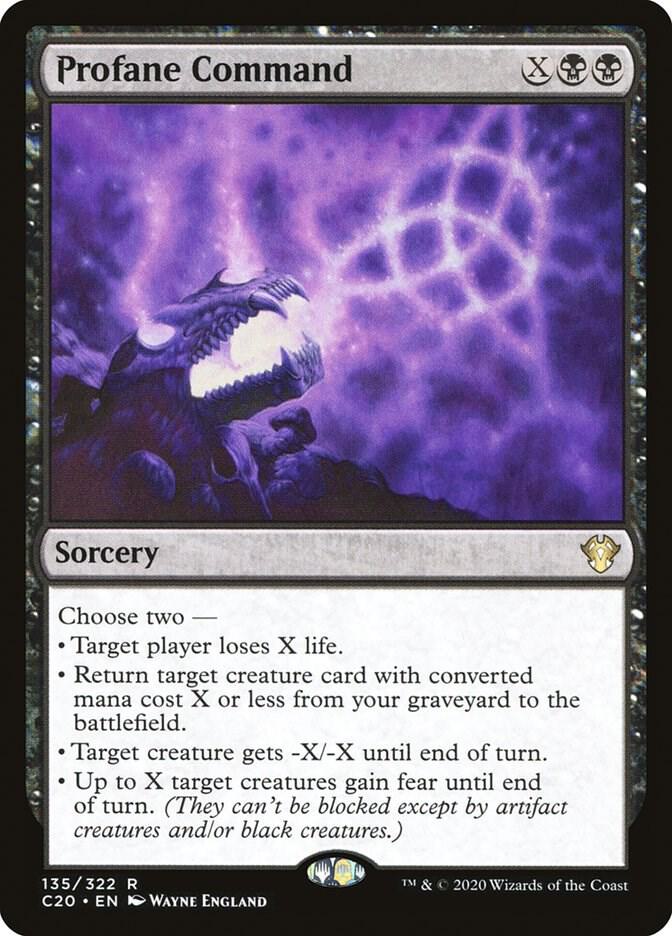 Profane Command 135 card