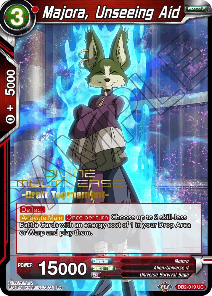 Majora, Unseeing Aid (Divine Multiverse Draft Tournament) #DB2-019 — Tournament Promotion Cards