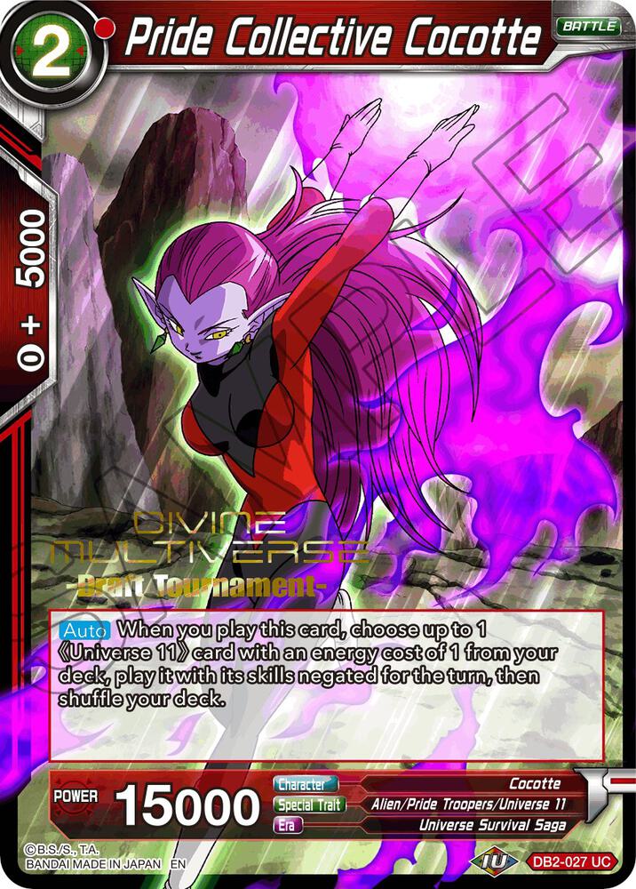 Pride Collective Cocotte (Divine Multiverse Draft Tournament) #DB2-027 — Tournament Promotion Cards