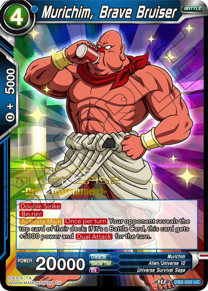 Murichim, Brave Bruiser (Divine Multiverse Draft Tournament) #DB2-050 — Tournament Promotion Cards