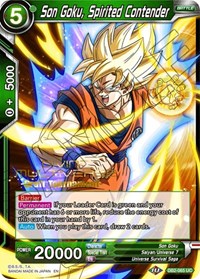 Son Goku, Spirited Contender (Divine Multiverse Draft Tournament) card art