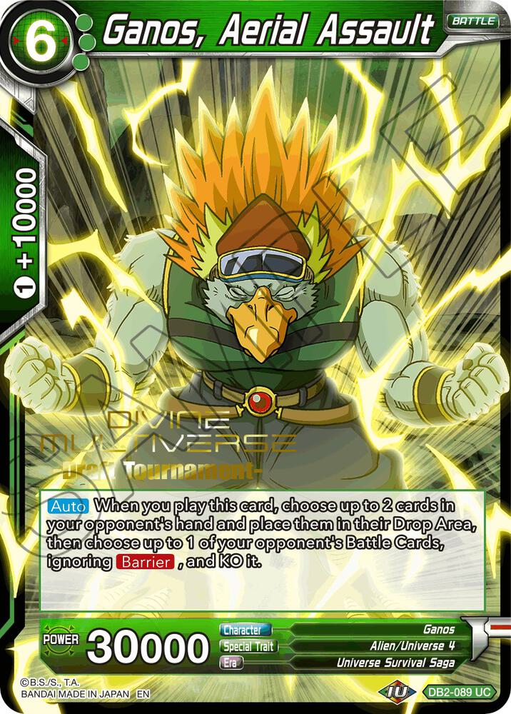 Ganos, Aerial Assault (Divine Multiverse Draft Tournament) #DB2-089 — Tournament Promotion Cards