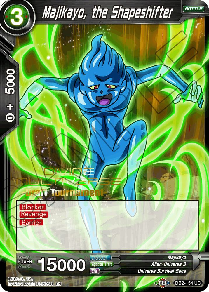Majikayo, the Shapeshifter (Divine Multiverse Draft Tournament) #DB2-154 — Tournament Promotion Cards
