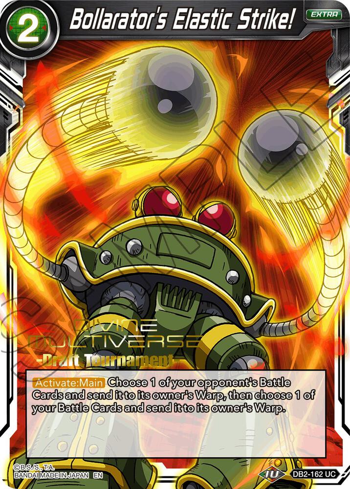 Bollarator's Elastic Strike! (Divine Multiverse Draft Tournament) #DB2-162 — Tournament Promotion Cards