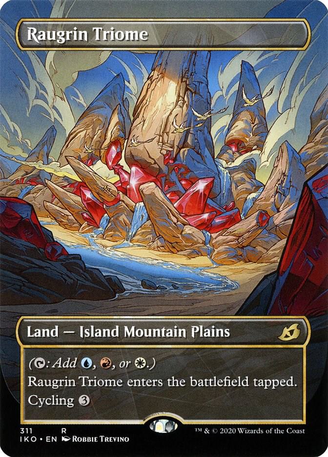 MTG ラウグリンのトライオーム IKO ロシア語 4枚 Raugrin Triome (Showcase) - Ikoria: Lair of Behemoths - Magic: The