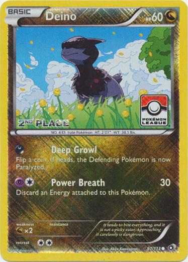 Deino - 97/113 (Pokemon League) [2nd Place] 097/113 from League & Championship Cards