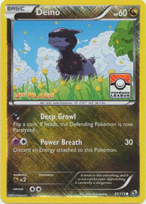 Deino - 97/113 (Pokemon League) [3rd Place]