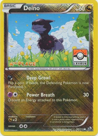 Deino - 97/113 (Pokemon League) [4th Place] 097/113 from League & Championship Cards